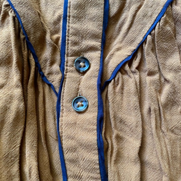 Free people diamond head embroidered western midi dress size s - Picture 4 of 8